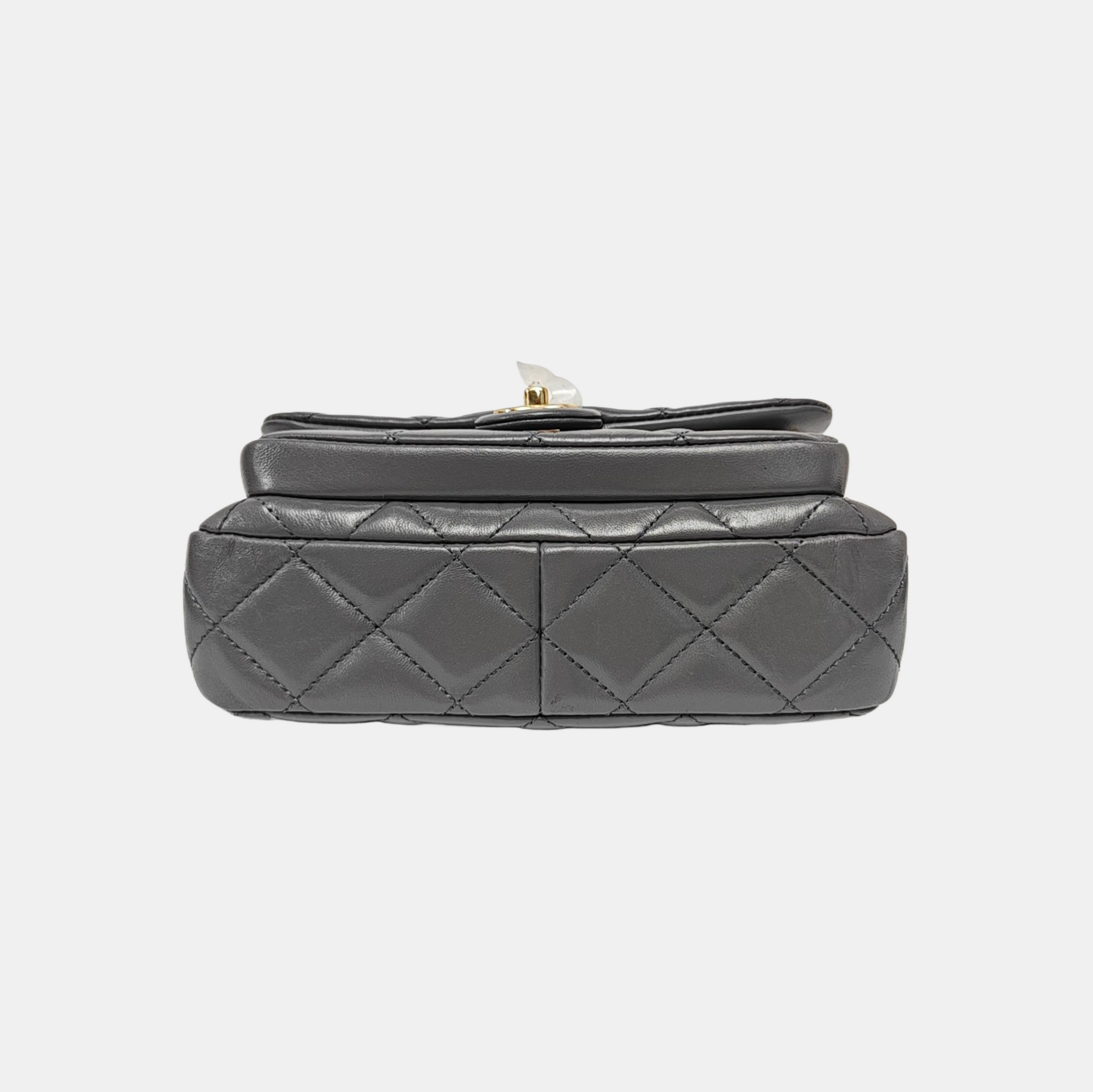 Quilted Lambskin Gray