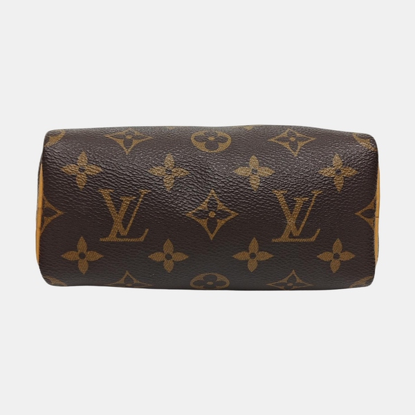 SPEEDY Nano Monogram Coated Canvas Brown