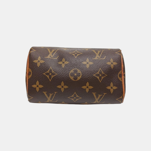 SPEEDY Nano Monogram Coated Canvas Brown
