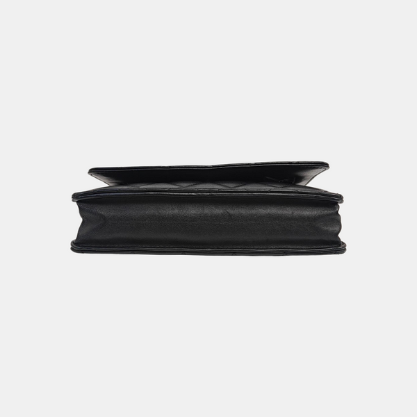 WOC Quilted Lambskin Black