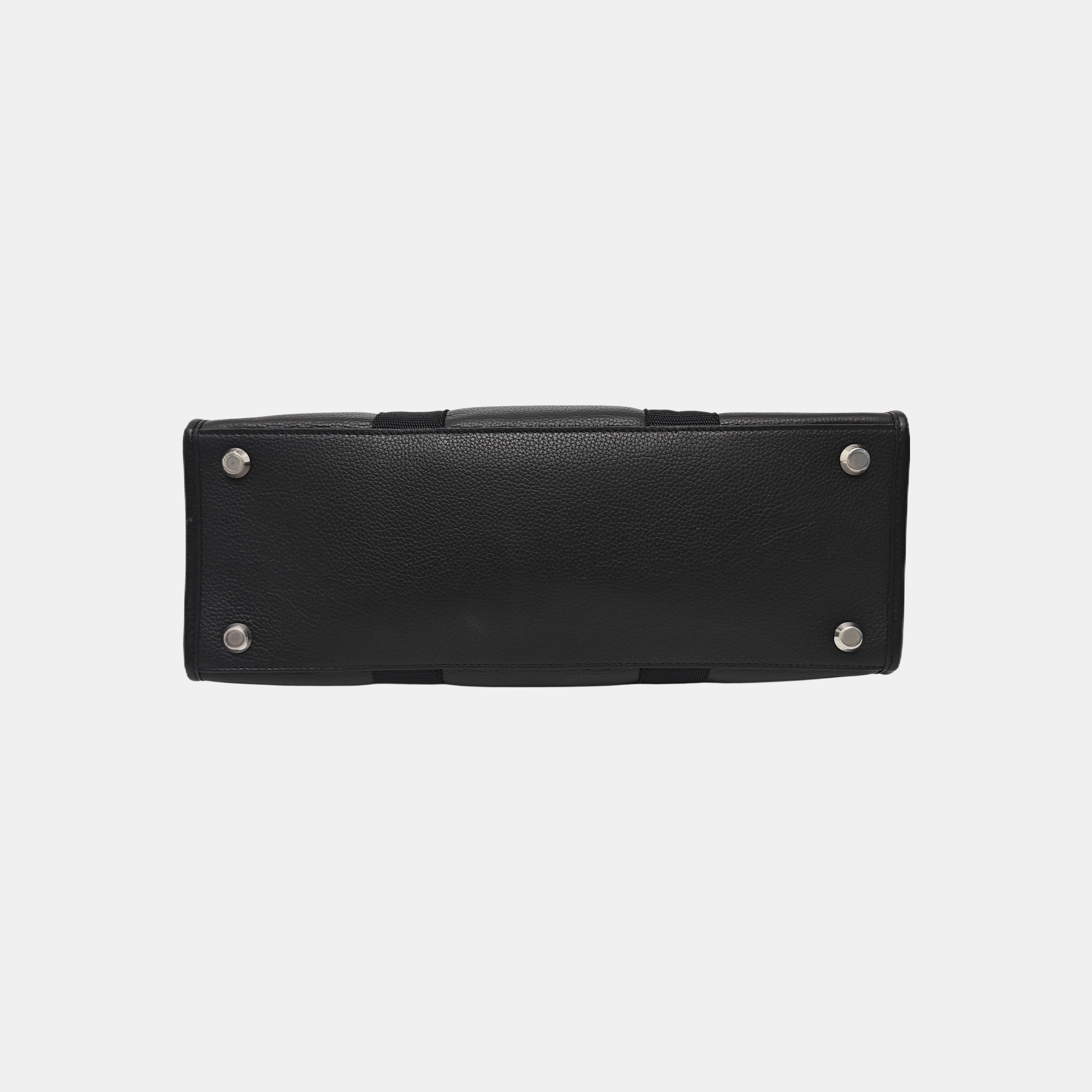Calfskin Shoulder Bag Medium Black