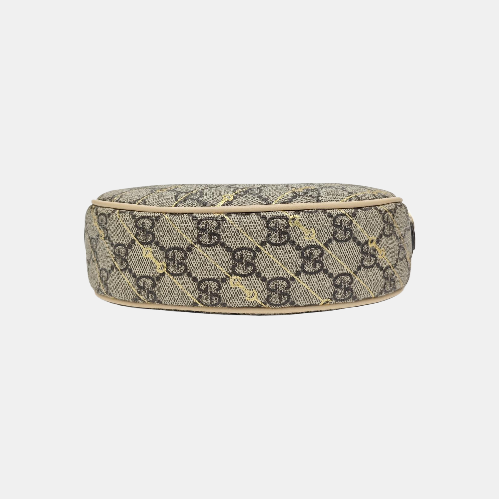 Ophidia Mini Monogram Coated Canvas Beige