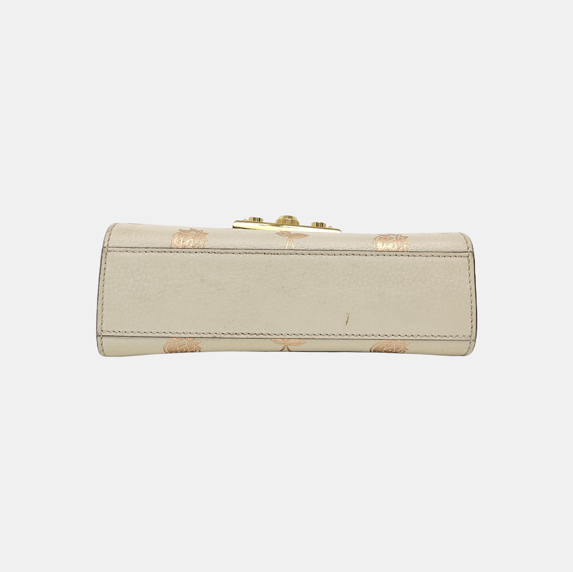 Padlock Small Calfskin White