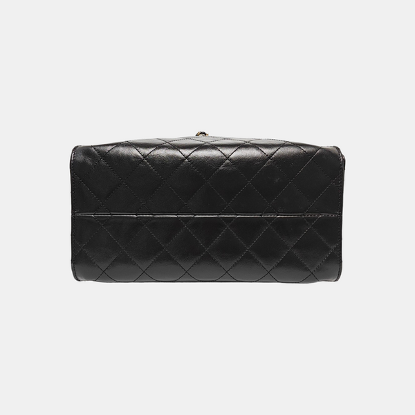 CHANEL 25 Small Quilted Calfskin Black
