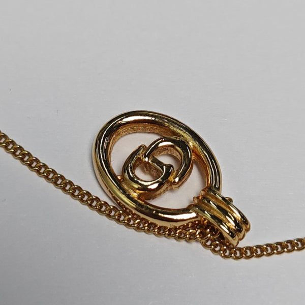 Petit CD Metal Gold Necklace