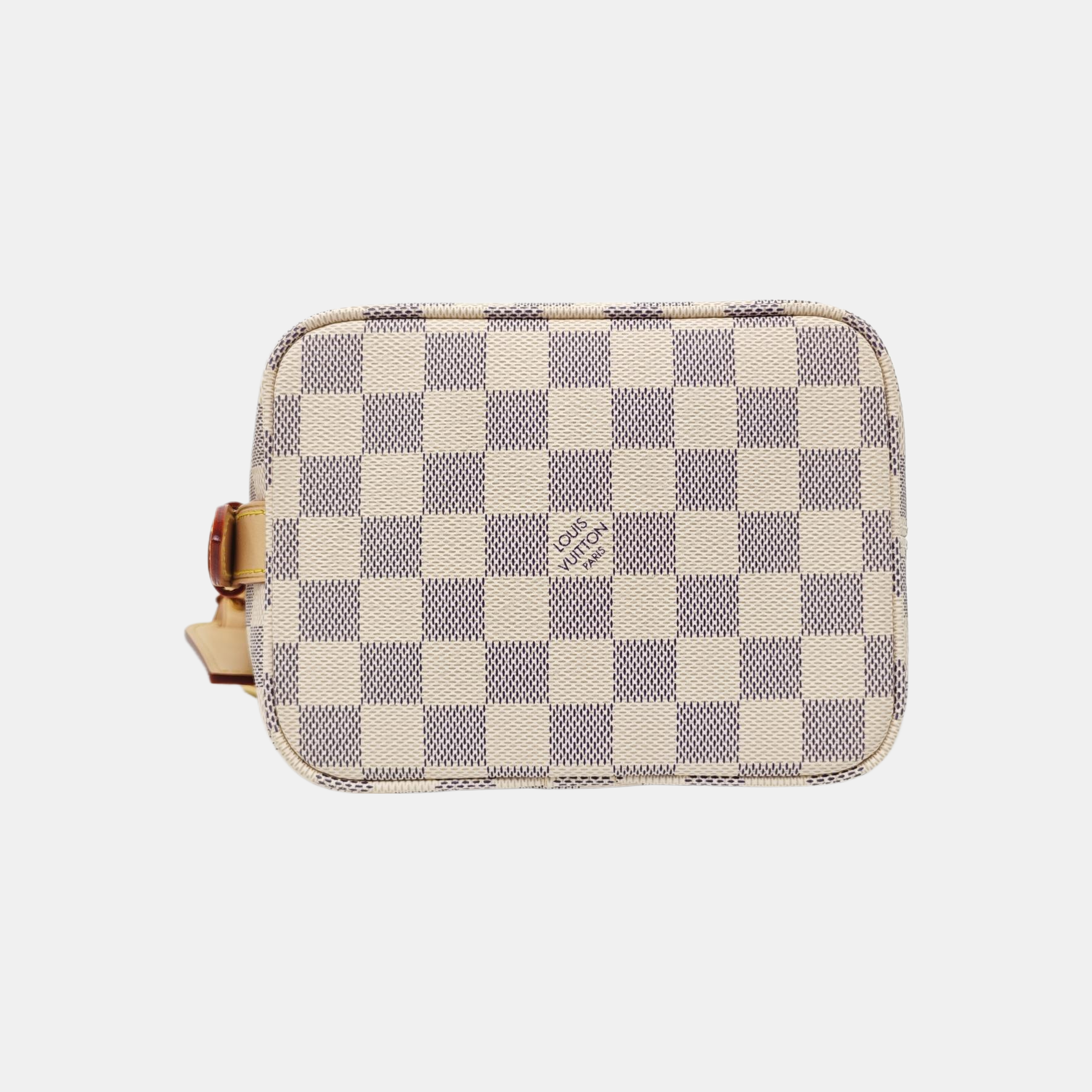 ALL IN PM Damier Azur Coated Canvas White