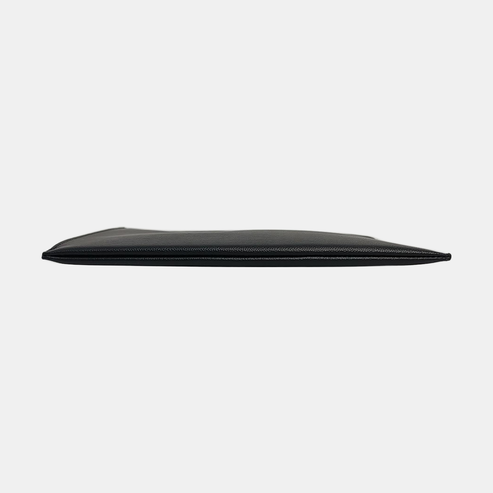 Calfskin Clutch Black