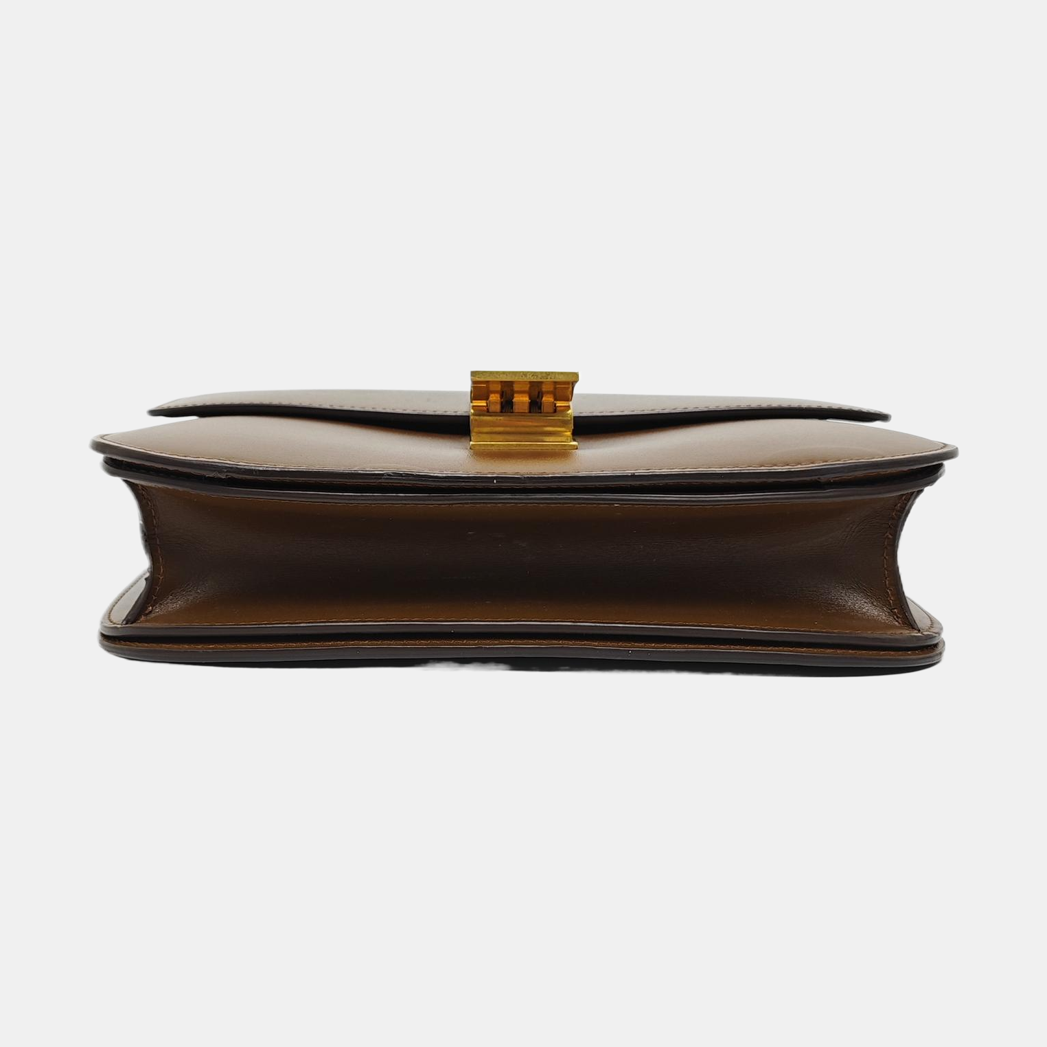 Authenticated pre-owned  CLASSIC BOX Medium Calfskin Brown - Crossbody Bag at Looply