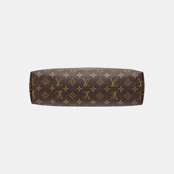 CARRYALL Small Monogram Coated Canvas Brown