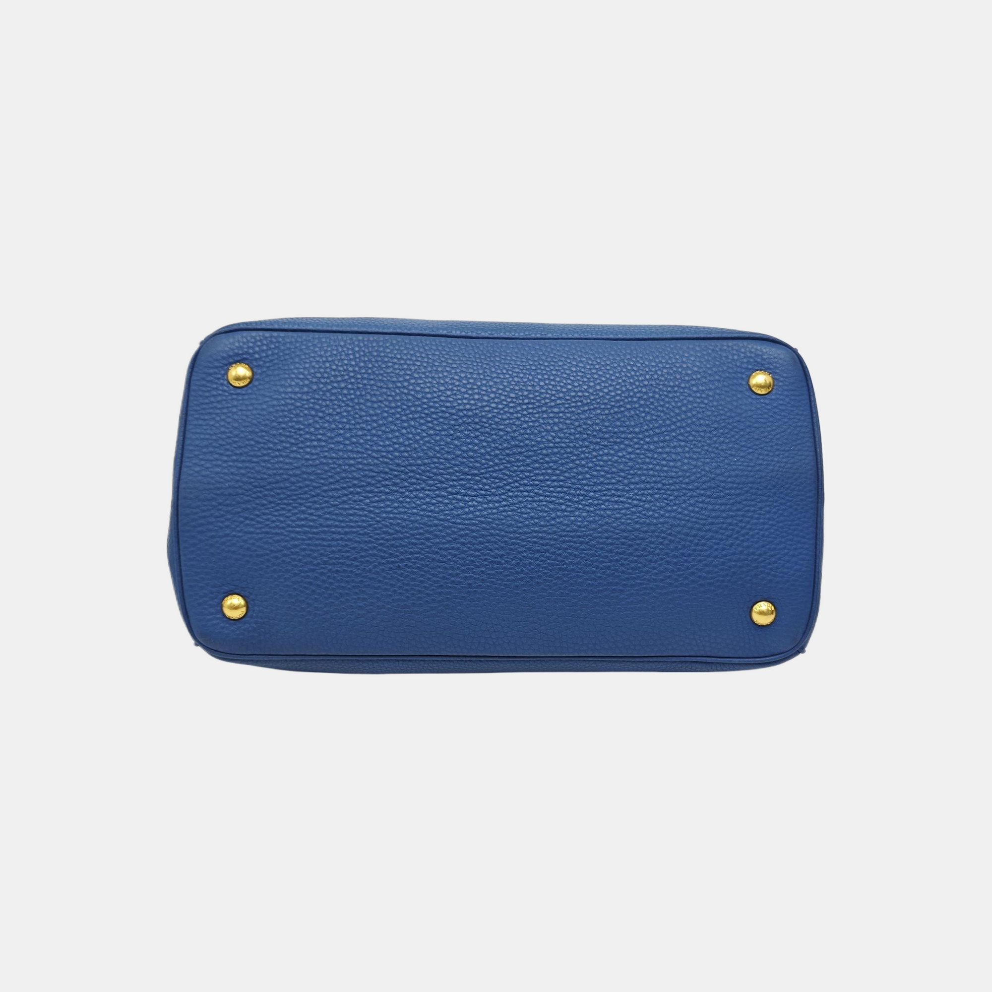 Calfskin Tote Bag Blue