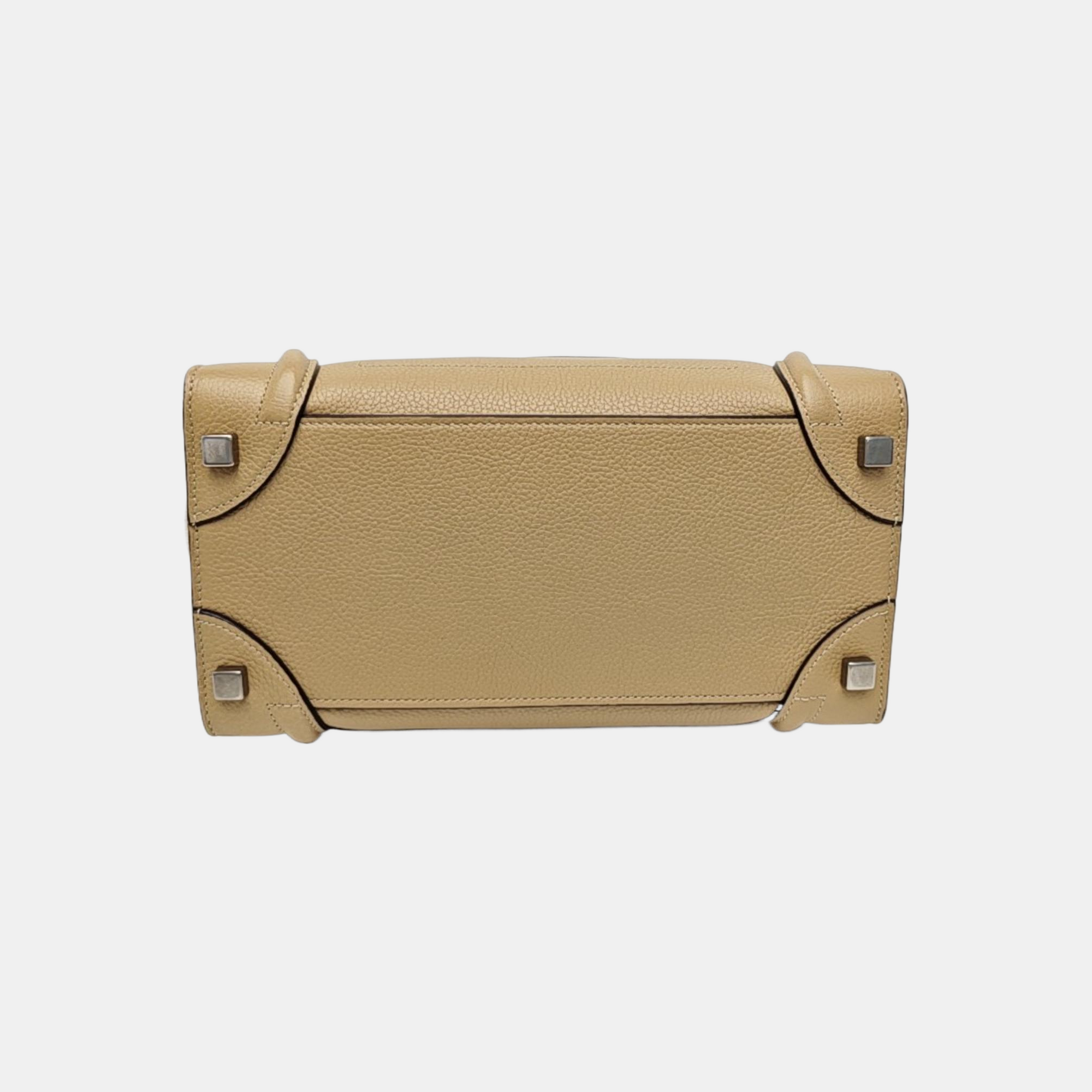 LUGGAGE Micro Calfskin Beige