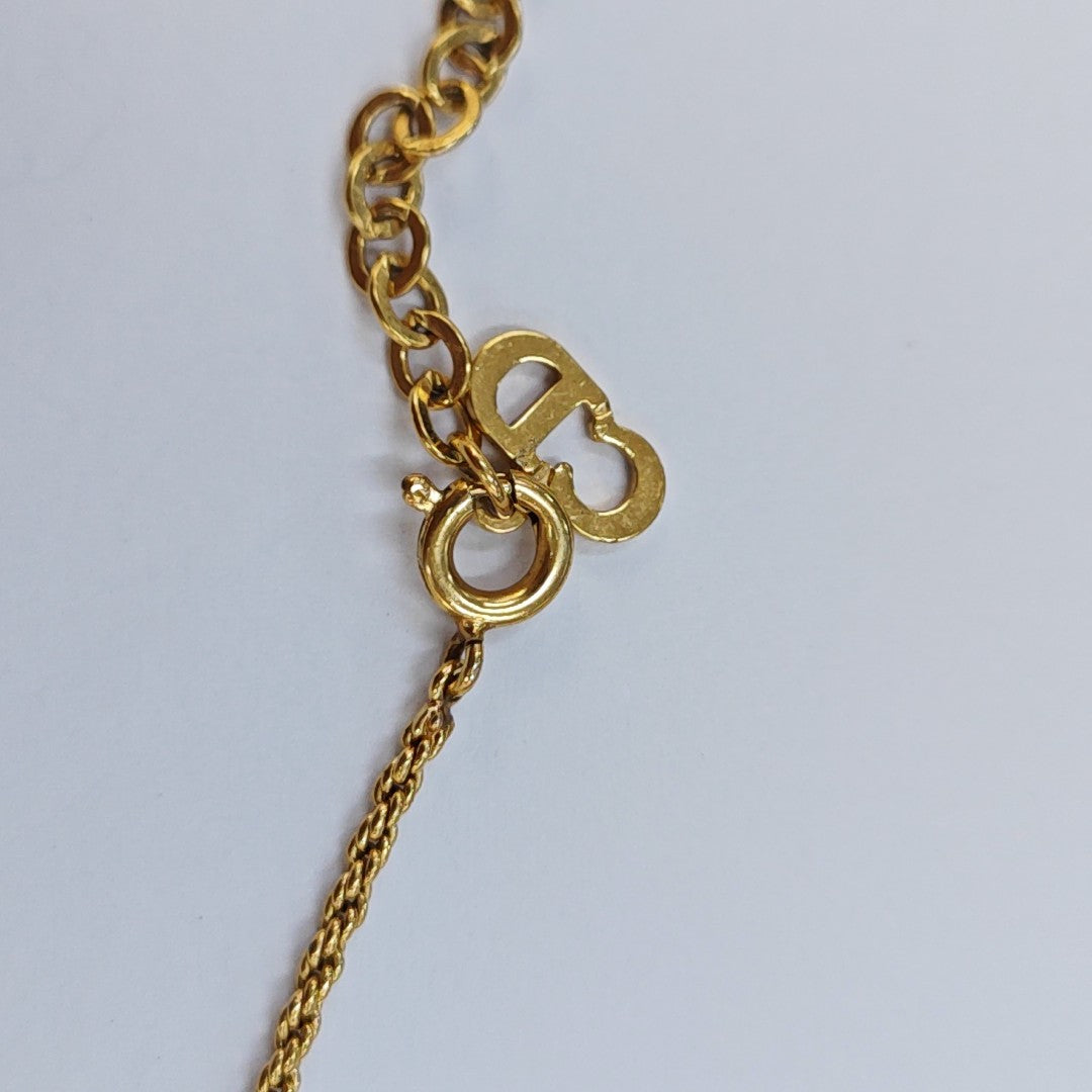 Twist Round Metal Gold Necklace