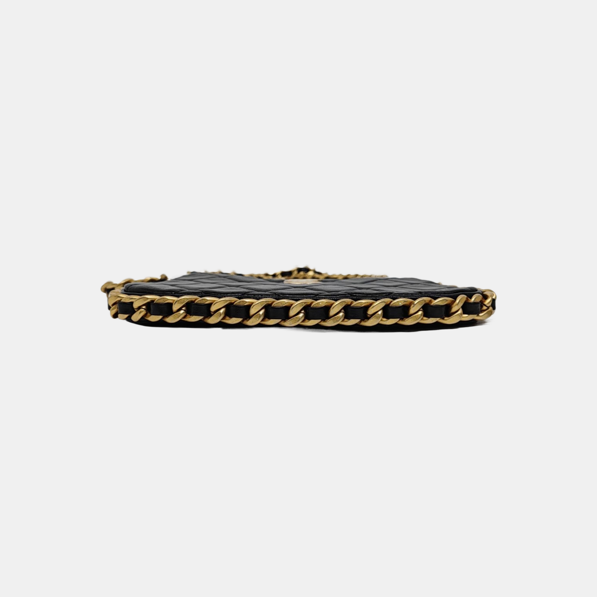 HOBO Small Quilted Lambskin Black