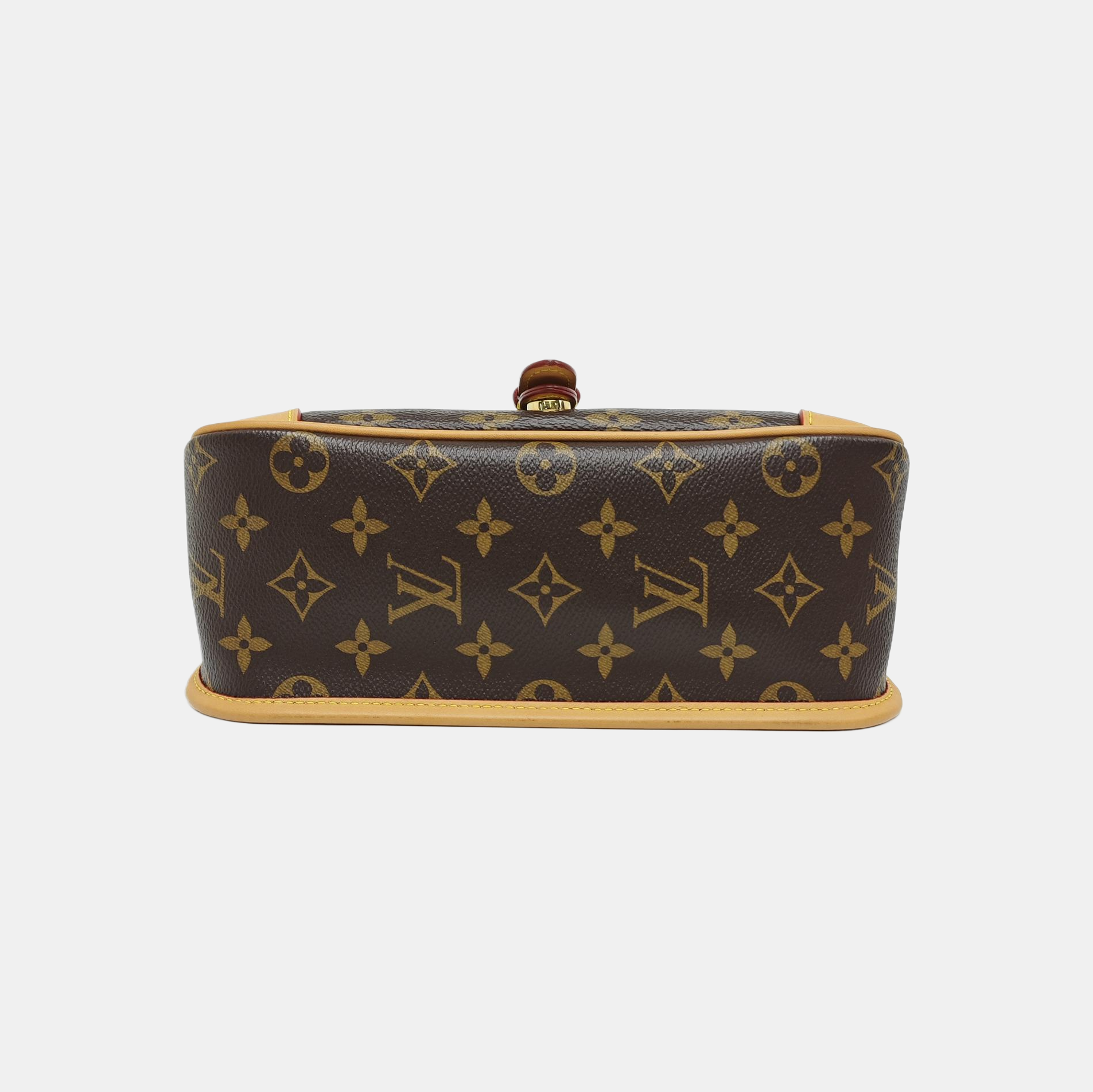 DIANE Monogram Coated Canvas Brown