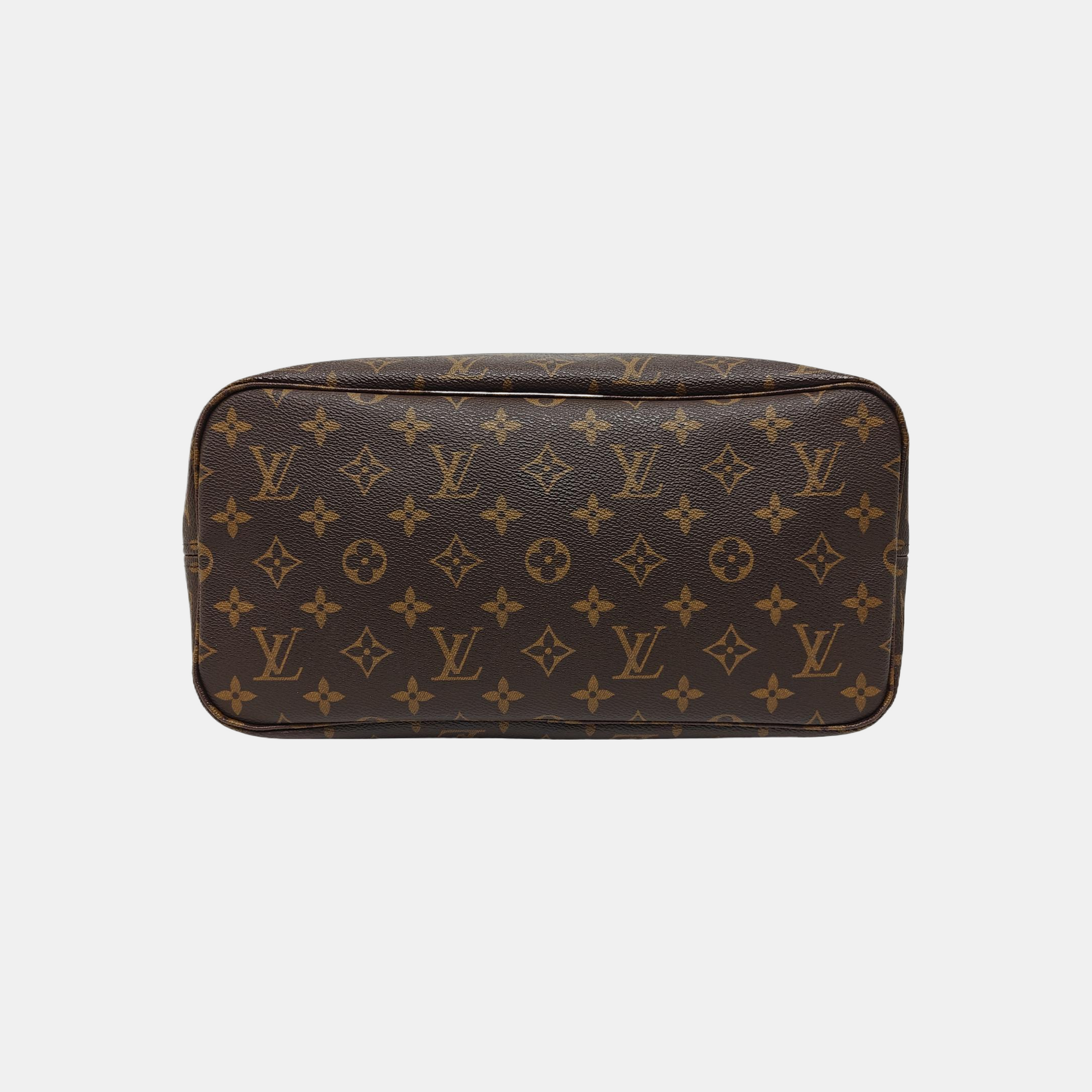 NEVERFULL MM Monogram Coated Canvas Brown