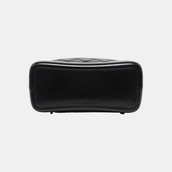 GABRIELLE Small Quilted Calfskin Black