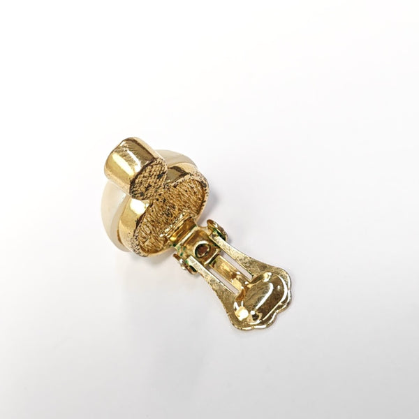 Metal Gold Clip On Earrings
