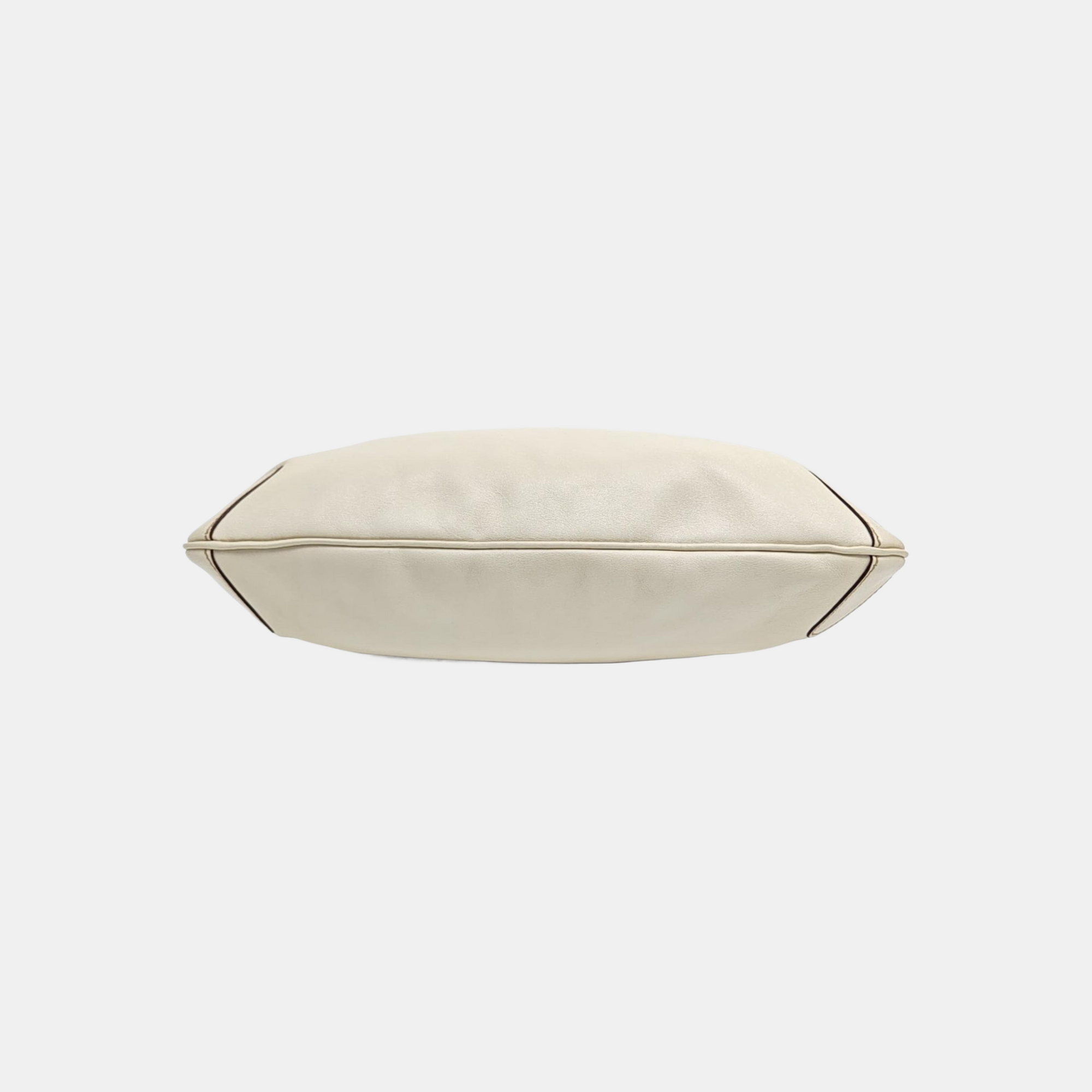 Calfskin Shoulder Bag White