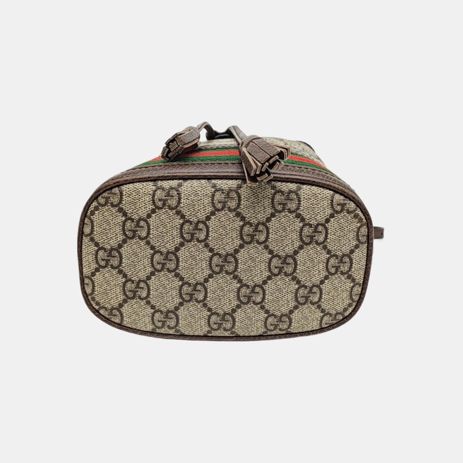 Ophidia Mini Monogram Coated Canvas Beige