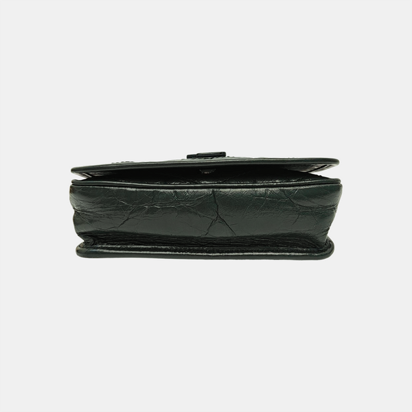 NIKI Mini Chevron Calfskin Green