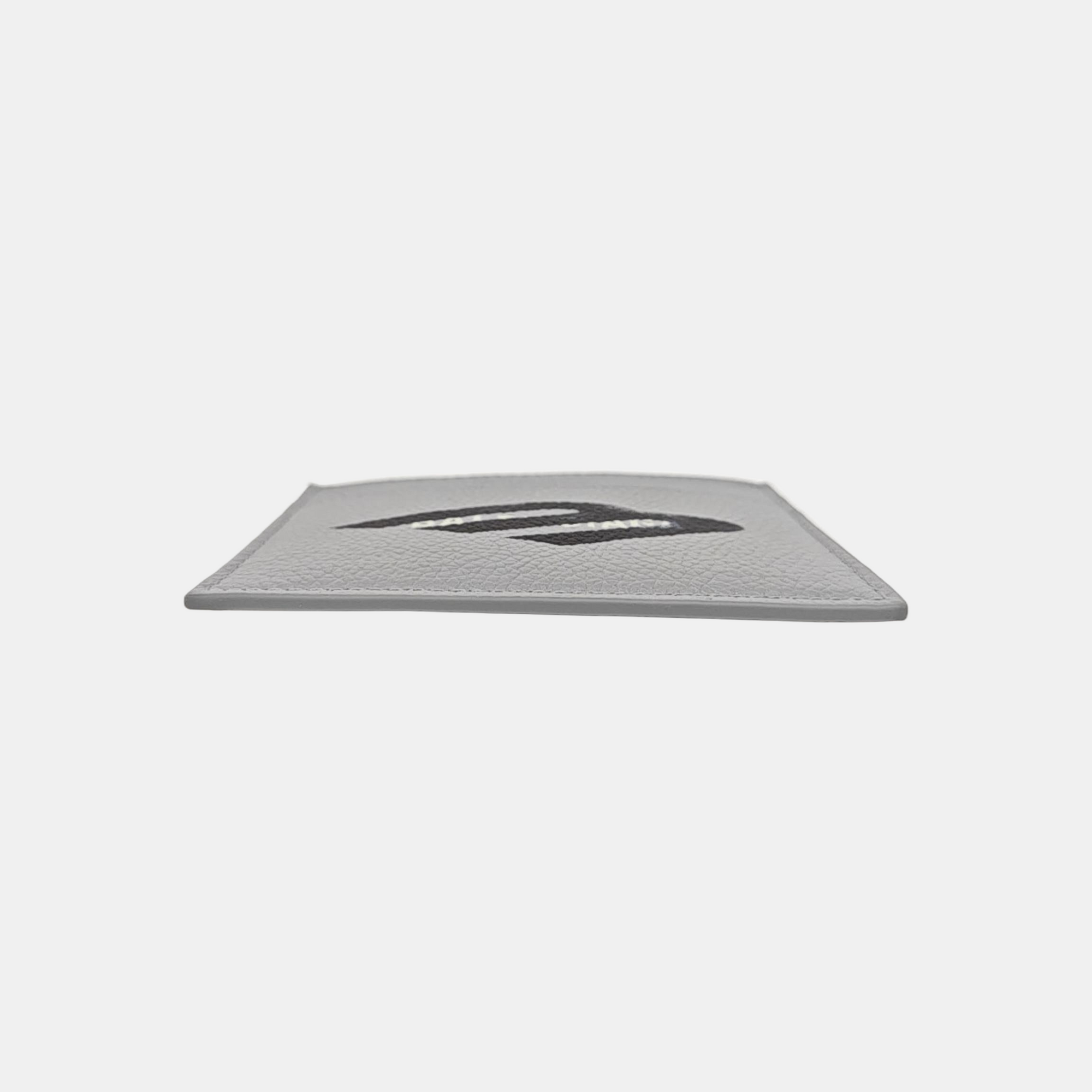 Cash Calfskin Gray Card Holder