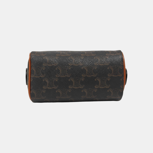 TRIOMPHE CANVAS Mini Coated Canvas Brown