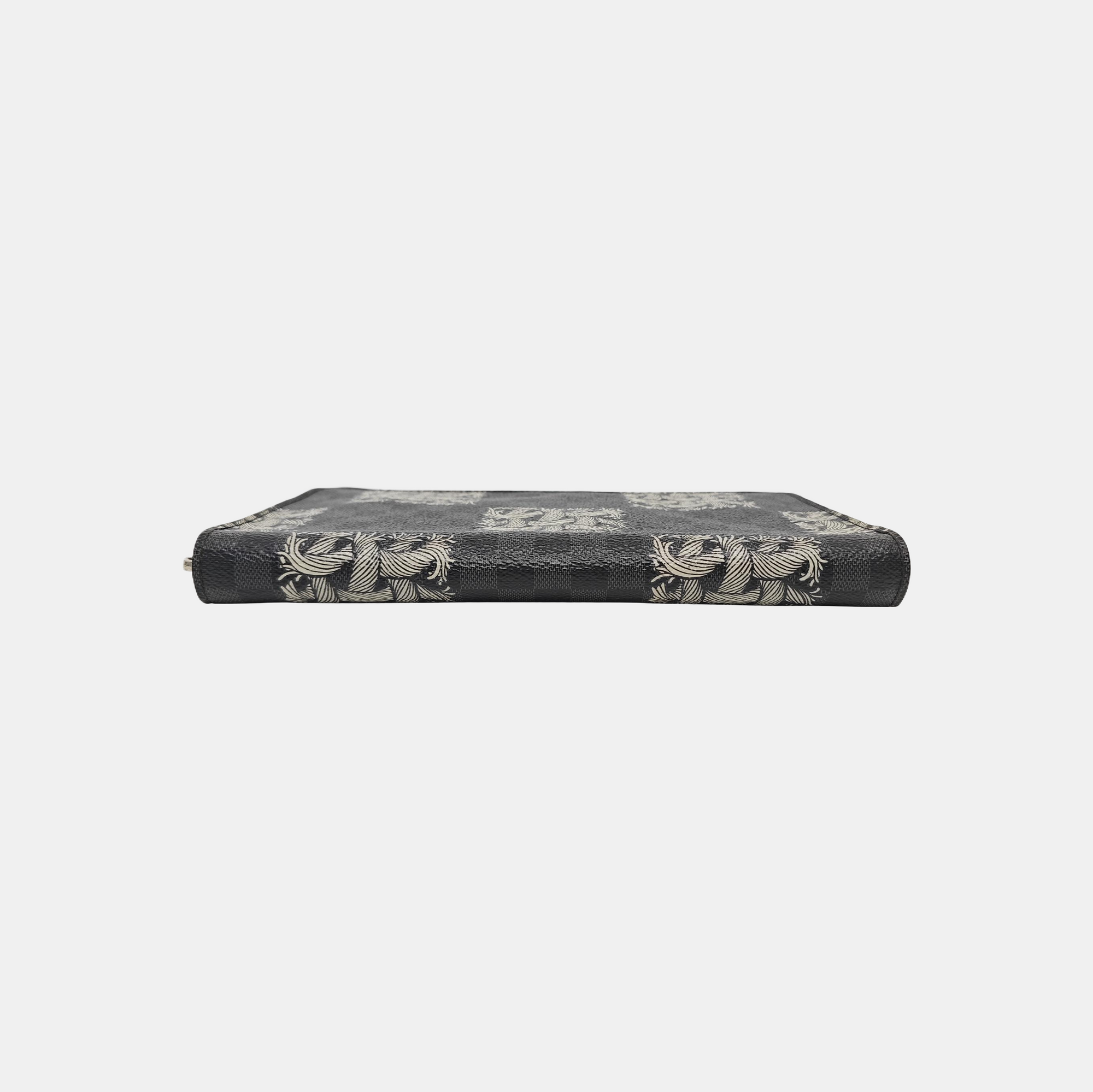 ZIPPY Damier Graphite Coated Canvas Black Wallet