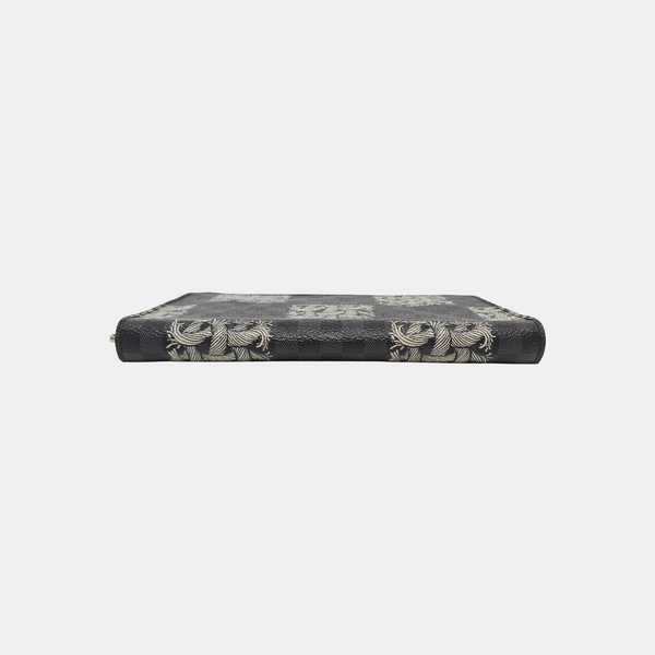 ZIPPY Damier Graphite Coated Canvas Black Wallet