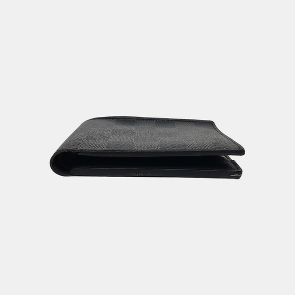 AMERIGO Damier Graphite Coated Canvas Gray