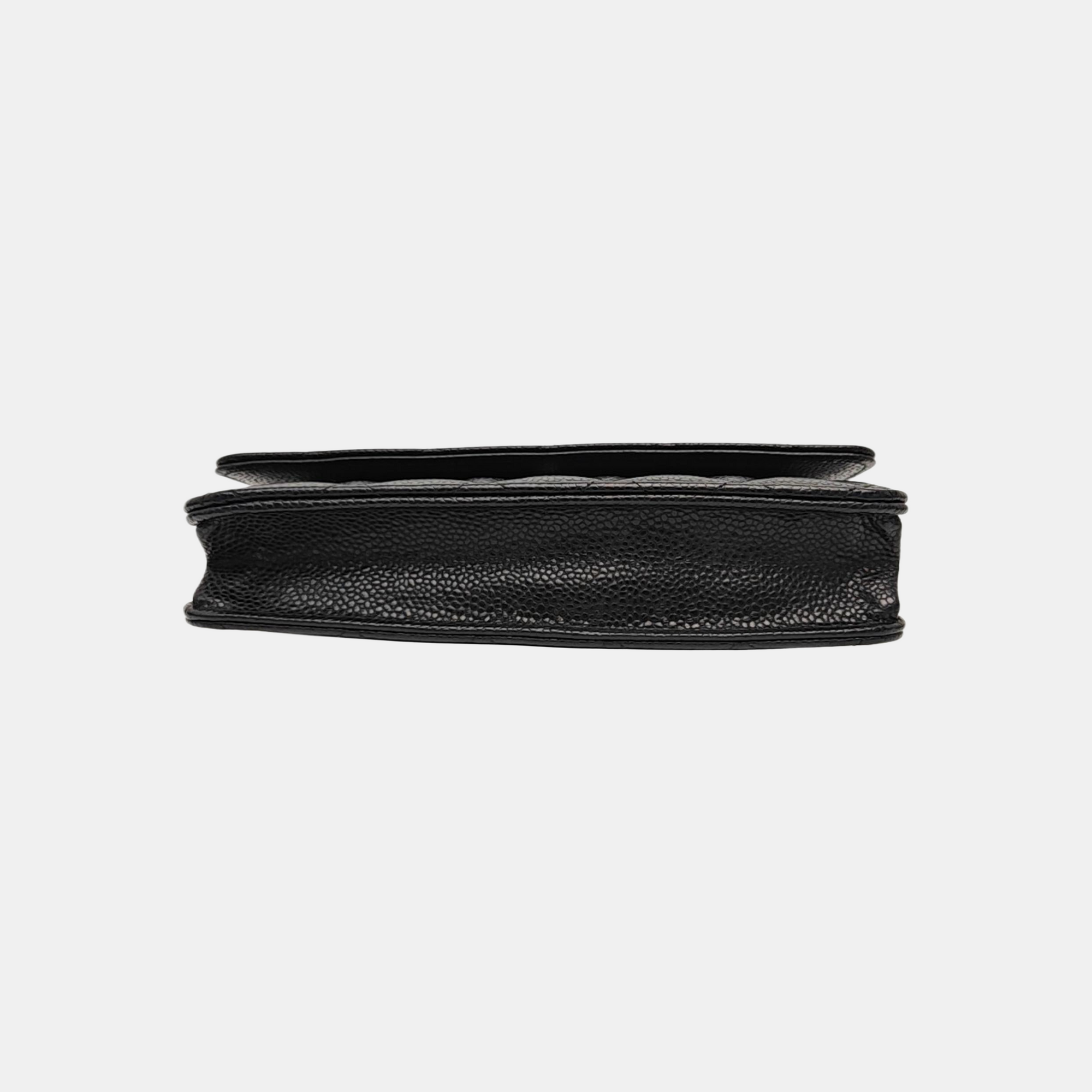 WOC Quilted Grained Calfskin Black