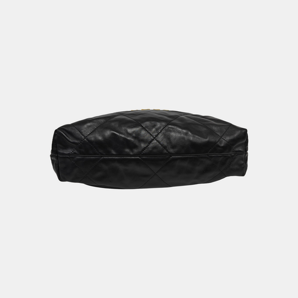 CHANEL 22 Small Quilted Calfskin Black