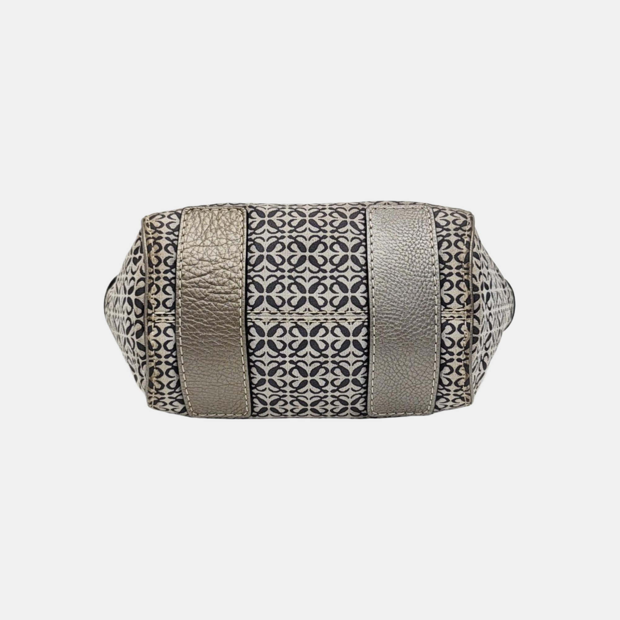 Monogram Canvas Top Handle Bag Gray
