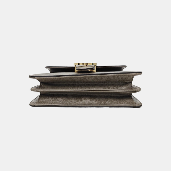 Interlocking G Small Calfskin Gray