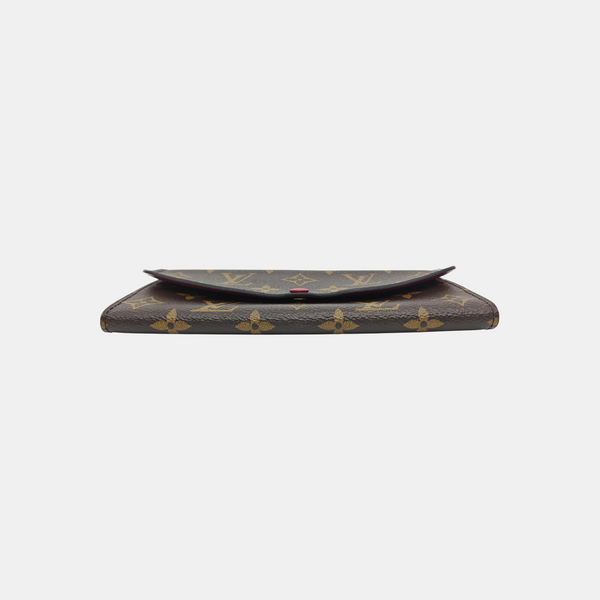 EMILIE Monogram Coated Canvas Brown Wallet
