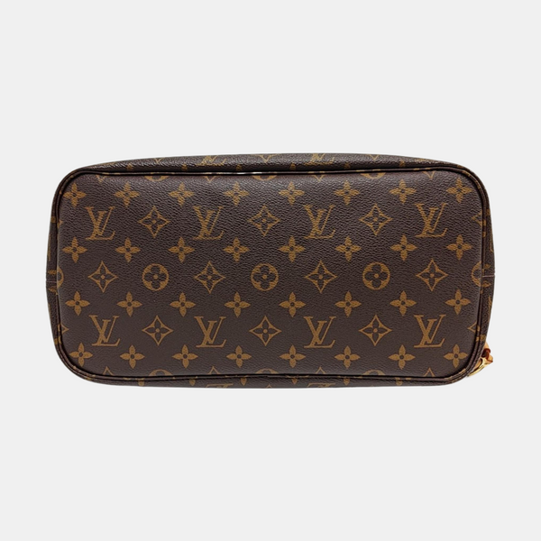 Authenticated pre-owned  NEVERFULL MM Monogram Coated Canvas Brown - Tote Bag at Looply