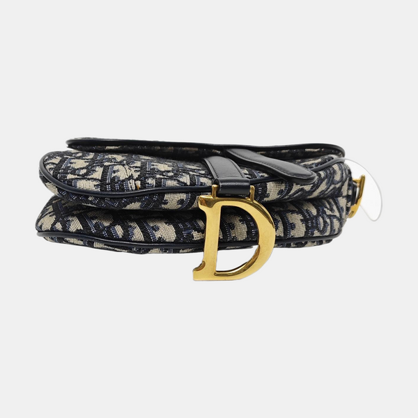 Saddle Mini Oblique Canvas Blue