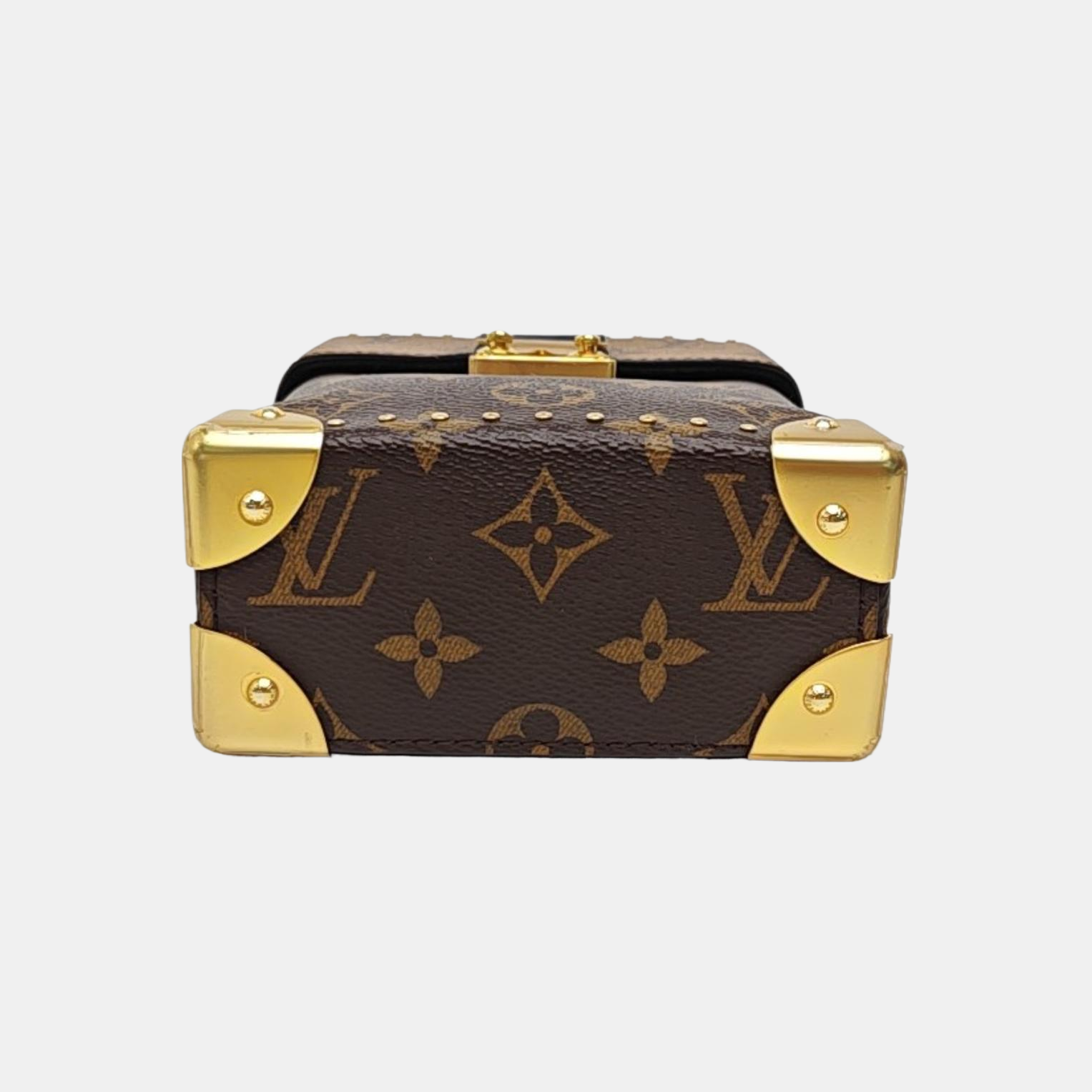 CAMERA BOX Monogram Coated Canvas Brown