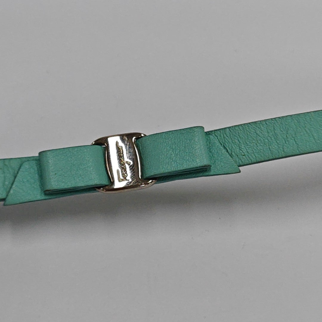 Leather Blue Bangle