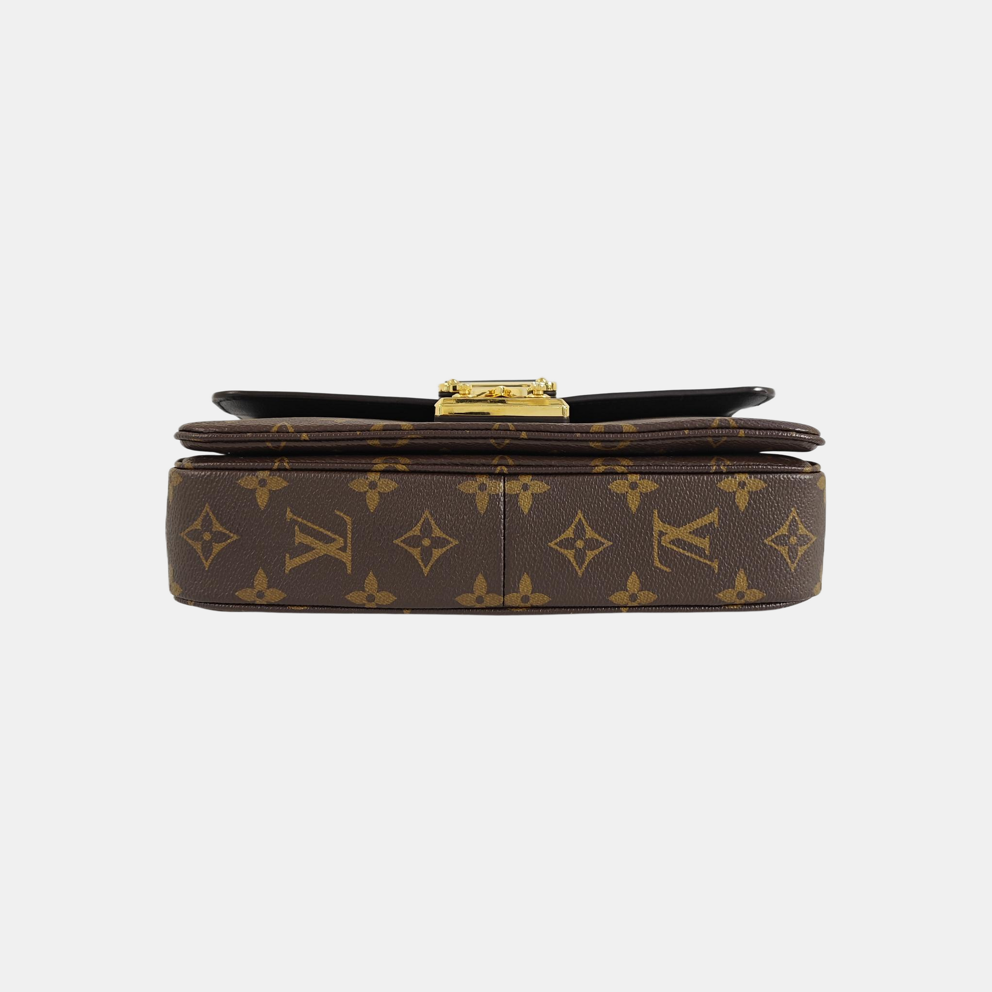 MARCEAU Monogram Coated Canvas Brown