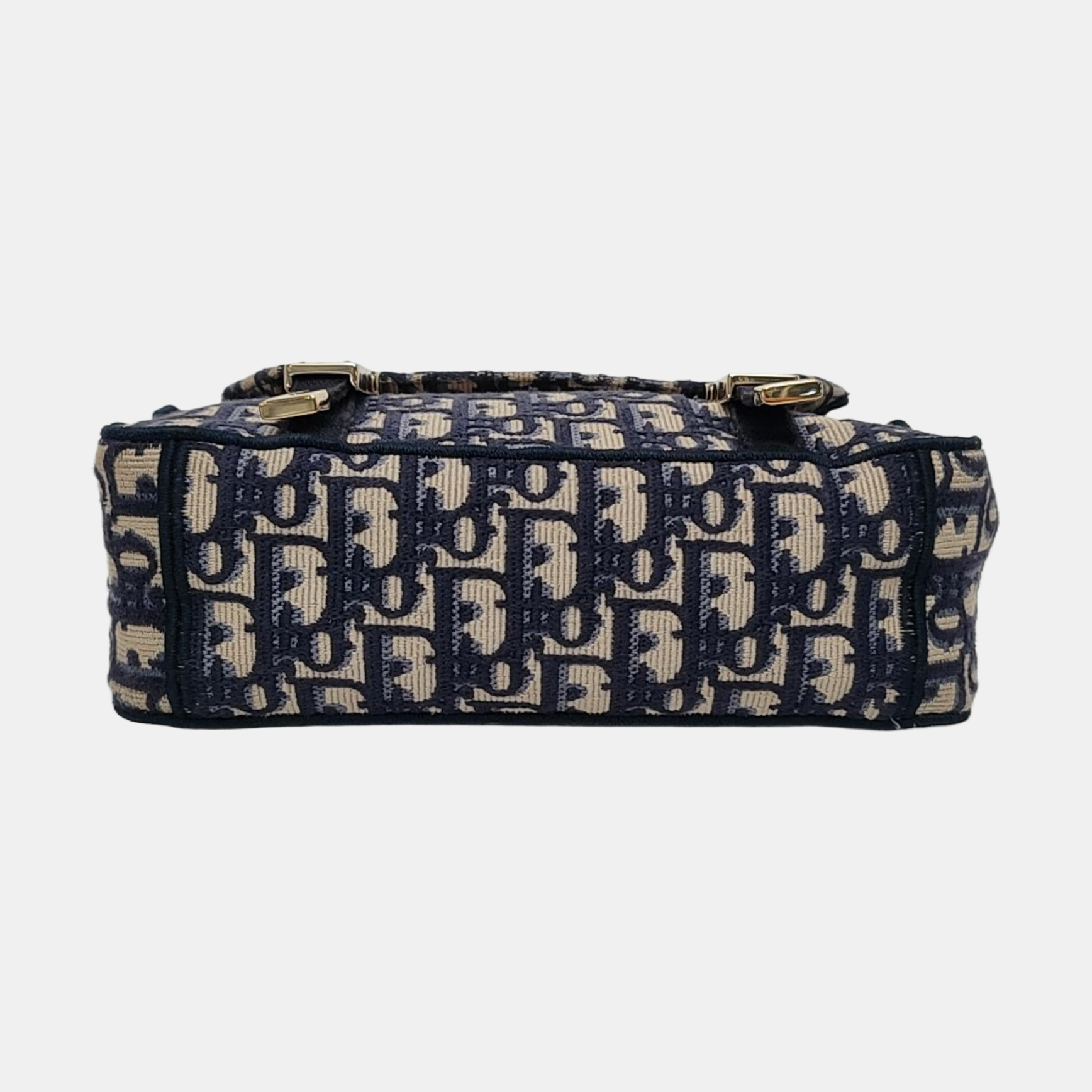 Diorcamp Small Oblique Canvas Blue