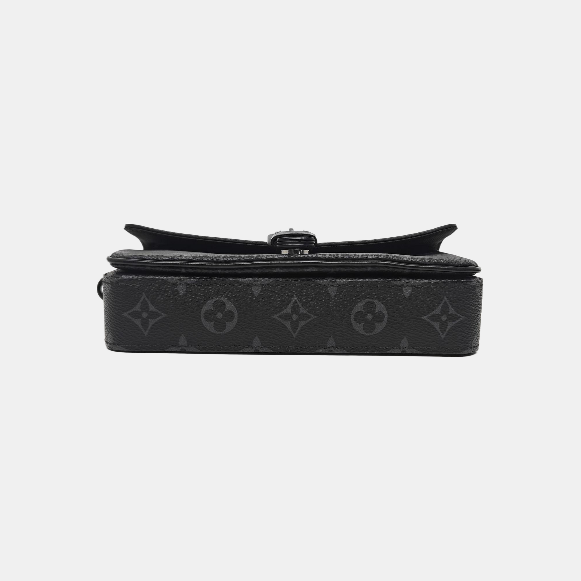 MONTSOURIS Mini Monogram Coated Canvas Black