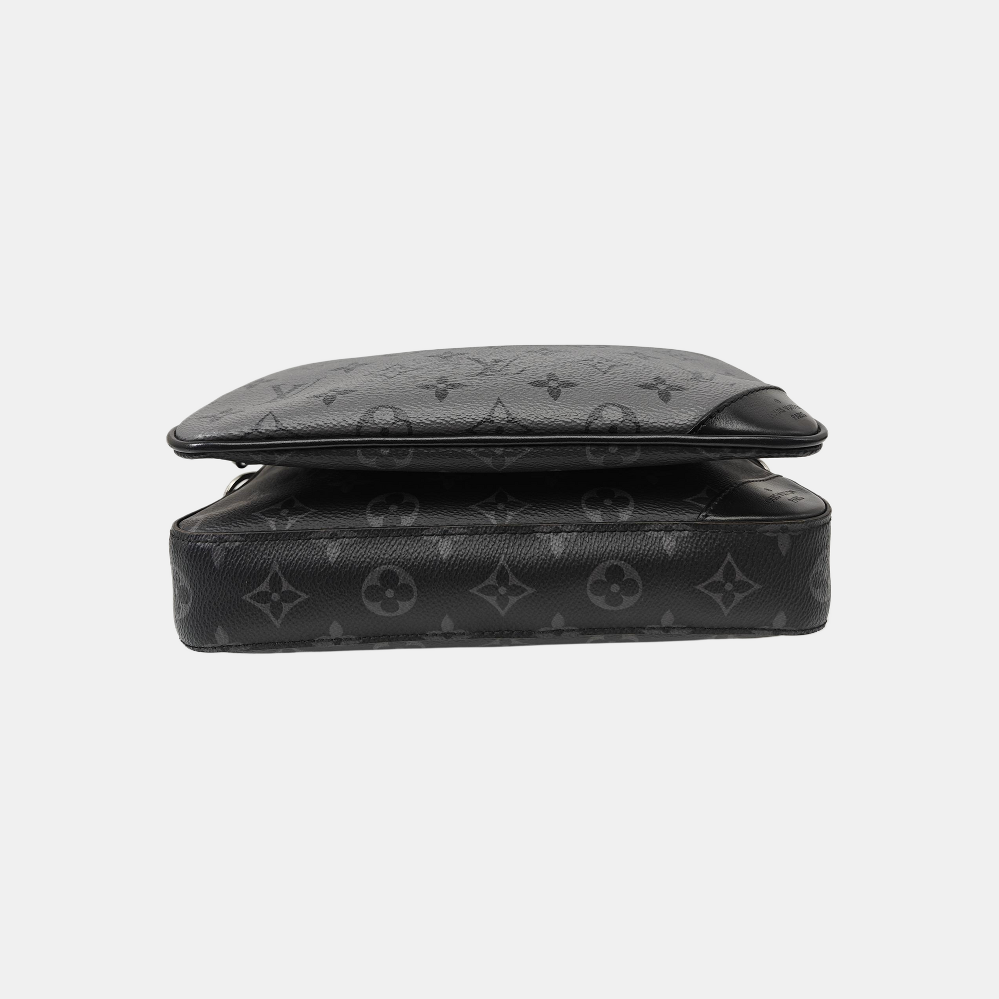 TRIO Monogram Coated Canvas Gray