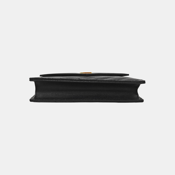 MONOGRAM WOC Chevron Calfskin Black