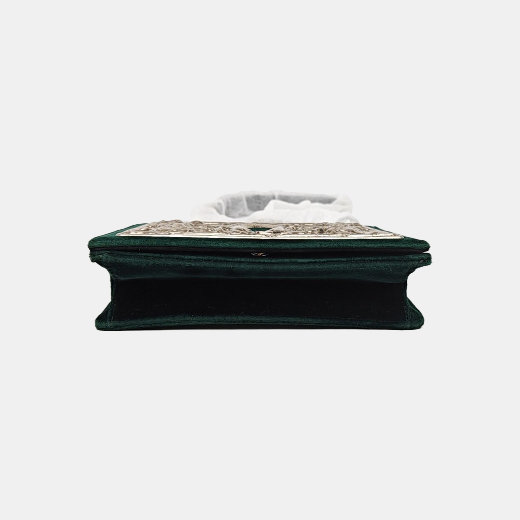 Velvet Shoulder Bag Green