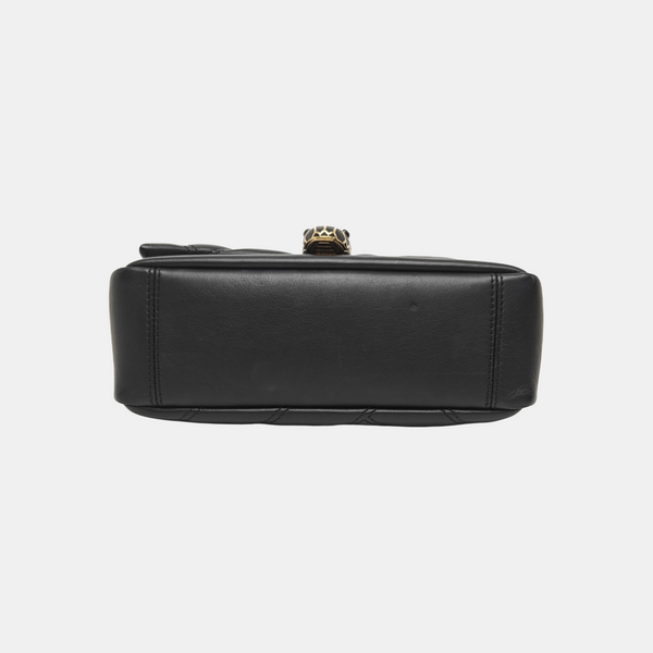 SERPENTI CABOCHON Small Quilted Calfskin Black