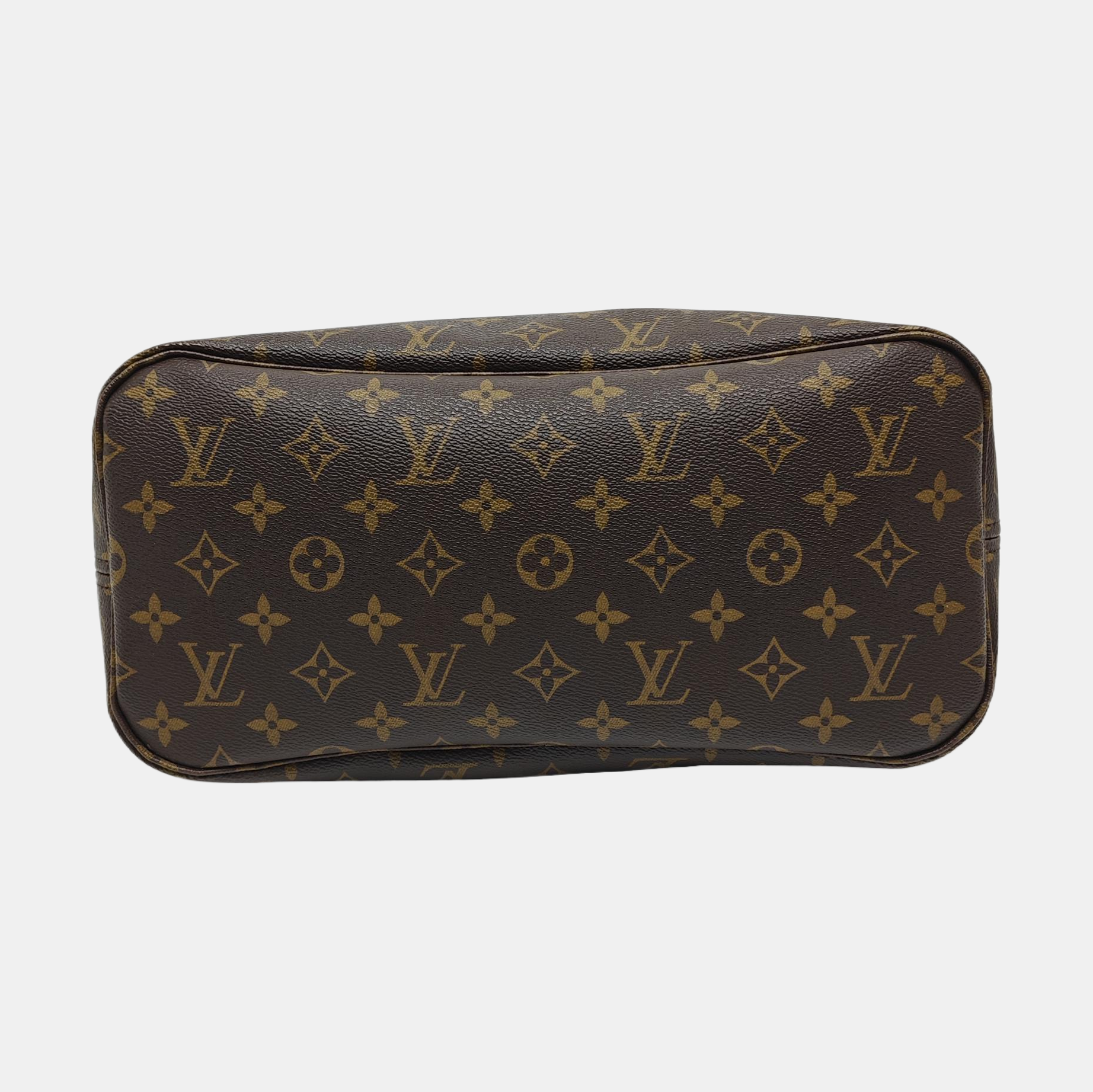 NEVERFULL MM Monogram Coated Canvas Brown