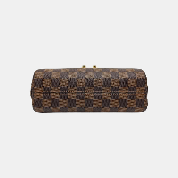 CROISETTE Damier Ebene Coated Canvas Brown
