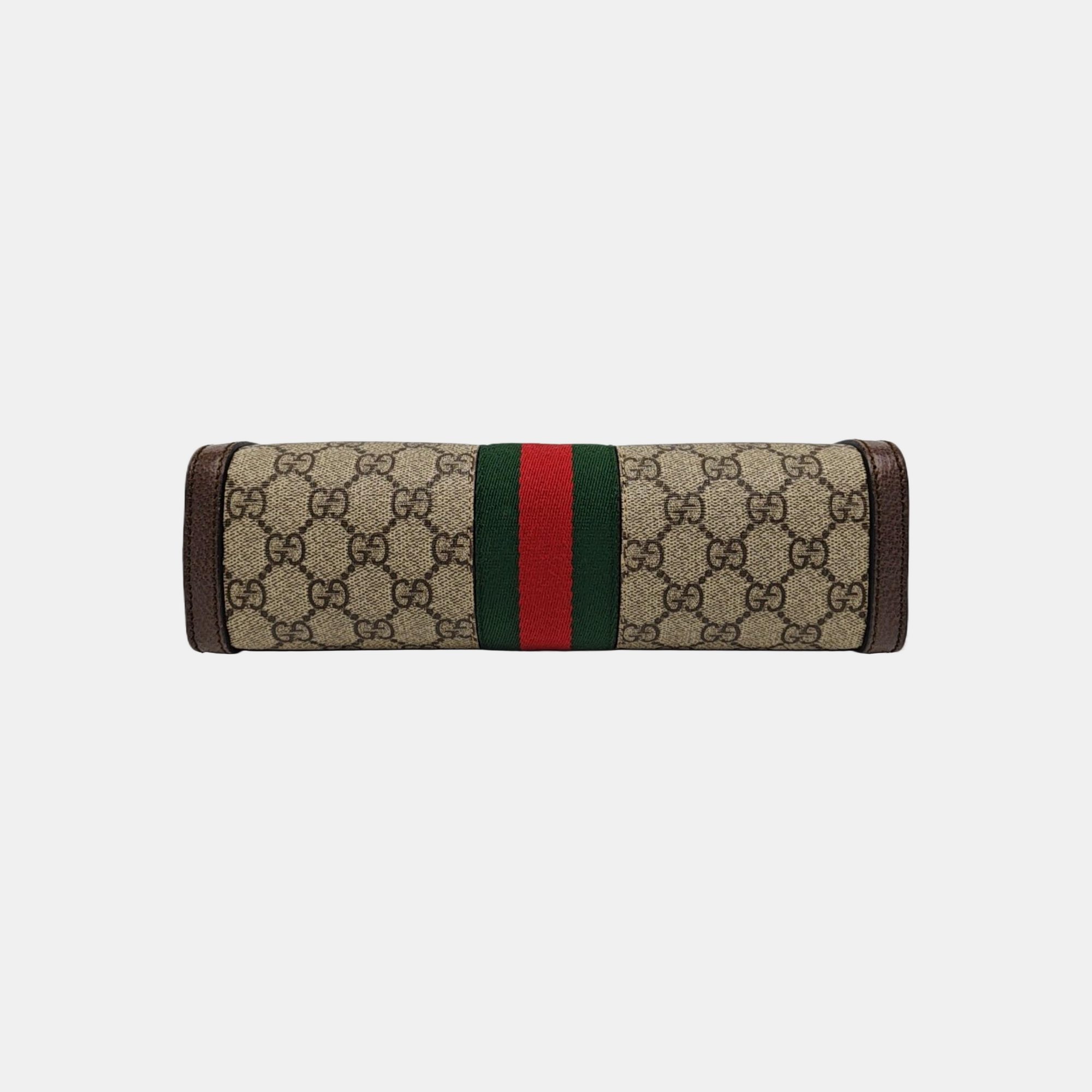 Ophidia Small Monogram Coated Canvas Beige