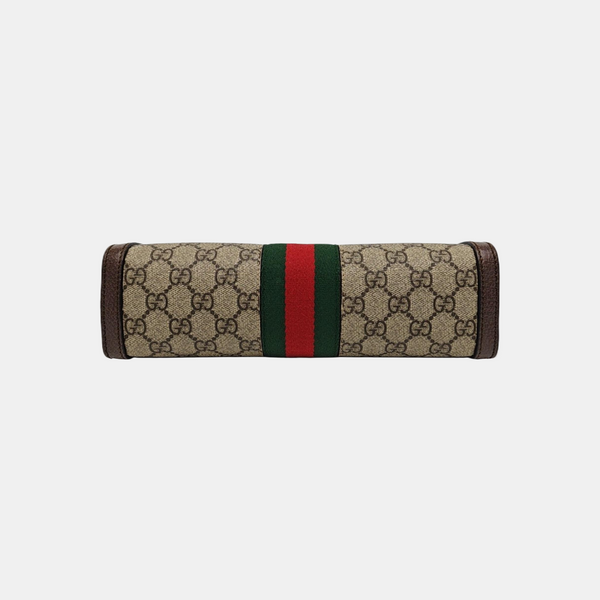 Ophidia Small Monogram Coated Canvas Beige