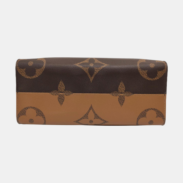 ONTHEGO MM Monogram Coated Canvas Brown